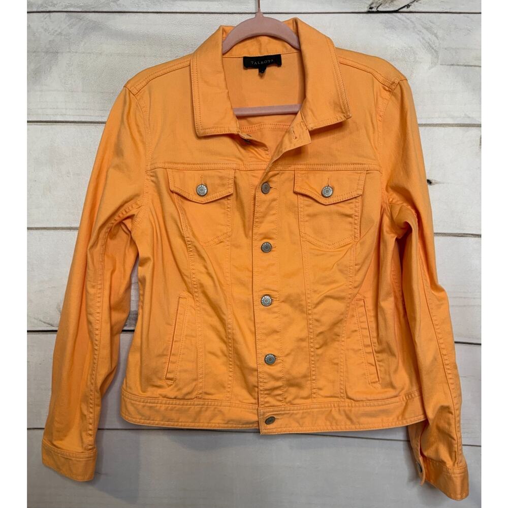Talbots Orange Jean Jacket